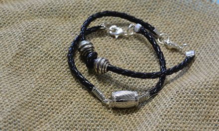 Beebeecraft Tips on How to Make Cool Black Leather Cord Bracelet for Men