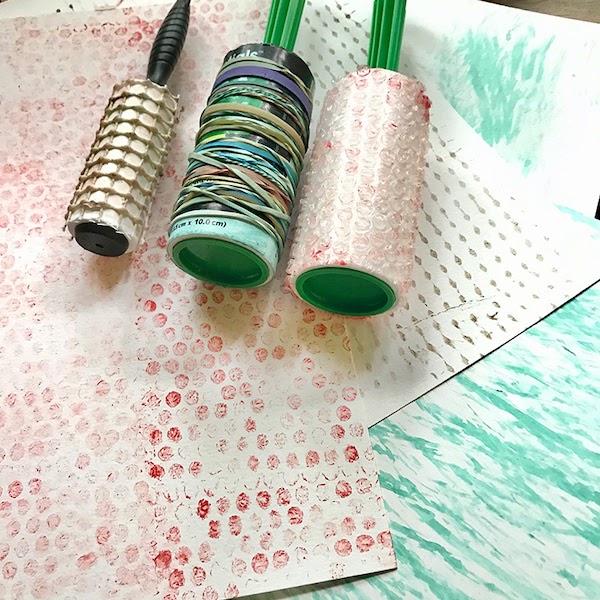 DIY Texture Rollers Using Dollarstore Items