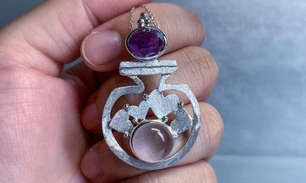 Gemstone and Love Potion Bottle Jewelry by ZebaJewelry