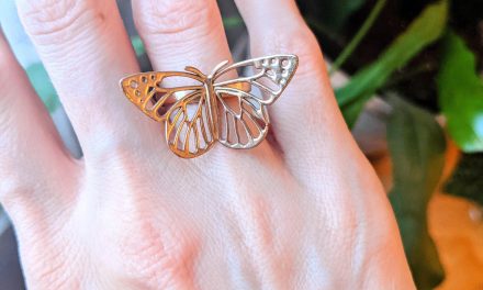 Bronz Cast of Monarch Butterfly Ring [OC]