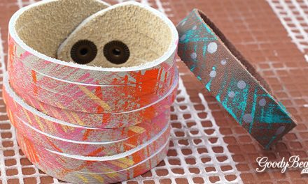 Paint with Vintaj® Patinas on New Leather Cuffs –
