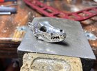 Sterling Silver Lost Resin Casted Skull